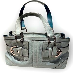 Vtg Elegant Coach Hampton Leather Handbag Satchel Shoulder Bag M05S-2764